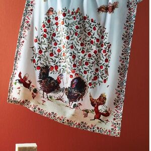Anthropologie Inslee Fariss Turkey Trot Dish Towel NEW